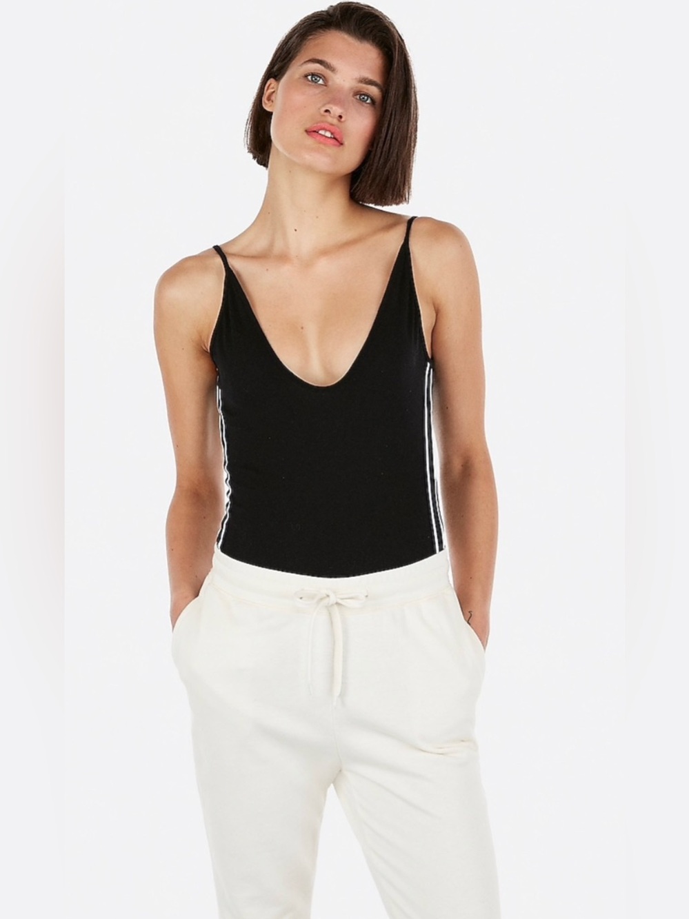Express Stripped Bodysuit  ~ Size: Small